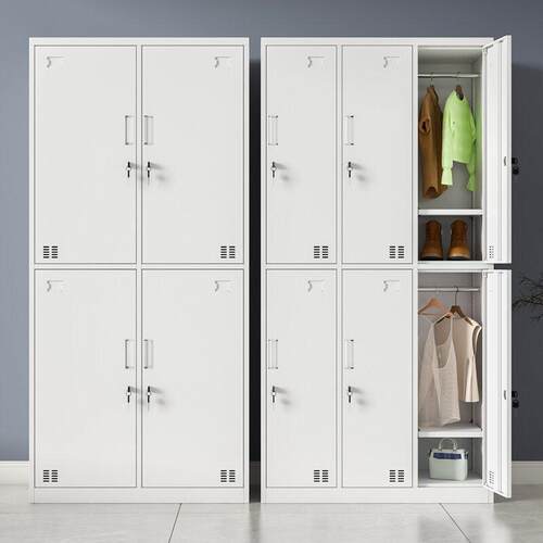 钢制更衣柜员工柜铁皮柜储物柜带锁储物柜办公室健身房宿舍换衣柜