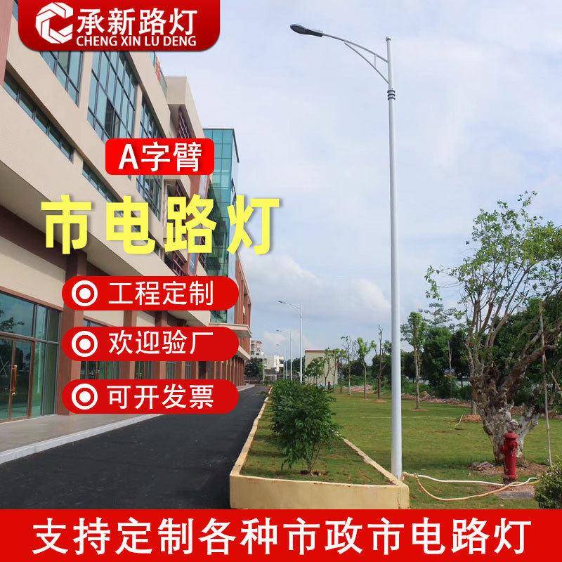 市政户外模组剑金豆led路灯头A字臂市电双臂路灯市政道路灯