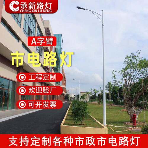 市政户外模组剑金豆led路灯头A字臂市电双臂路灯市政道路灯
