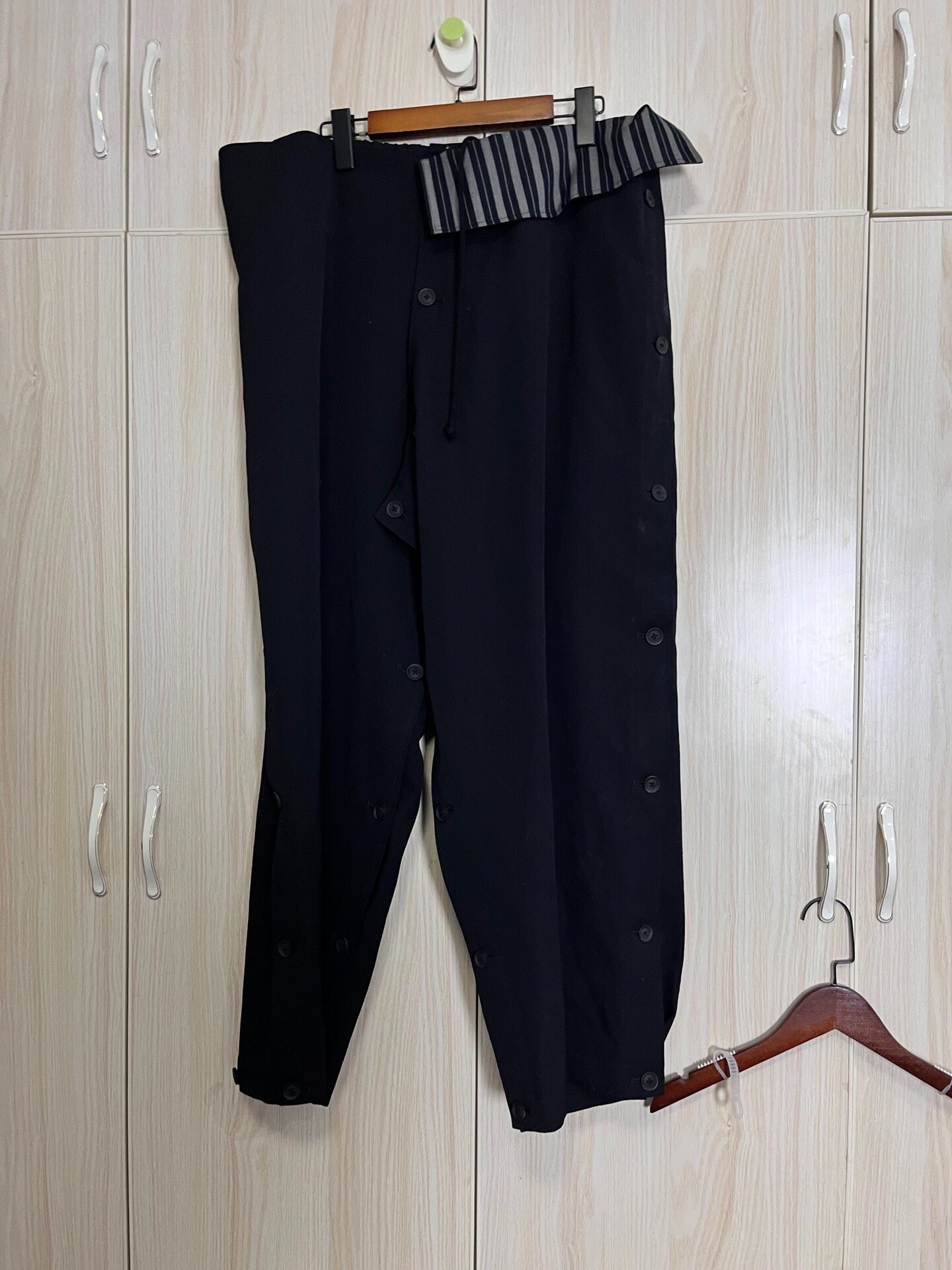 Yohji Yamamoto 21SS Structured Side Button Pants