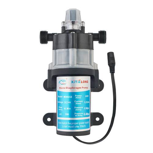供应直流低噪音80W单泵自动启停水泵XTL微型自吸式电动隔膜泵