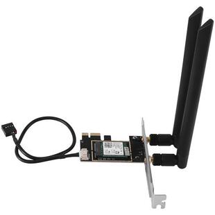 1套 颜色：黑色 材质：塑料 AX210 AX210NGW 无盖款 台式 网卡 Wi