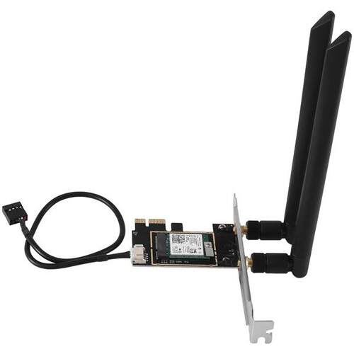 1套 颜色：黑色 材质：塑料 AX210 AX210NGW 无盖款 台式 网卡 Wi
