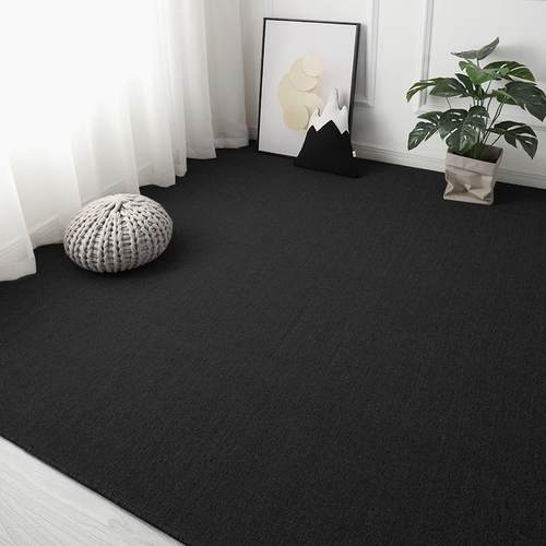 店直播间毯瓷砖水泥地摄影背景地毯满铺整铺纯地垫大面积拍照黑色