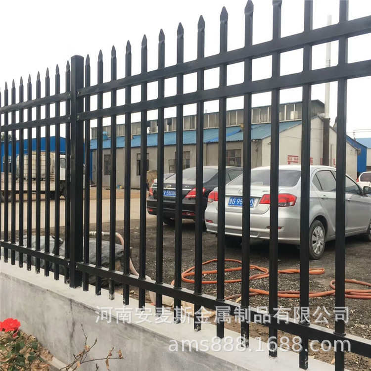 锌钢护栏围墙围栏小区学校铁艺栅栏别墅工厂庭院隔离防护栏铁栏杆