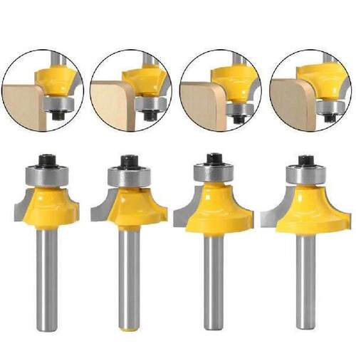 Durable 6mm Shank Corner Round Over Router Bit with Bearing