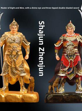 沙金站二郎神阳陀雕像家拜摆件树脂佛像二郎真君居天宇