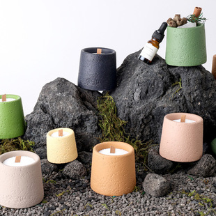 蜡烛杯蜡烛容器空杯香薰蜡烛杯浪漫香氛伴手礼物厂家直销创意水泥