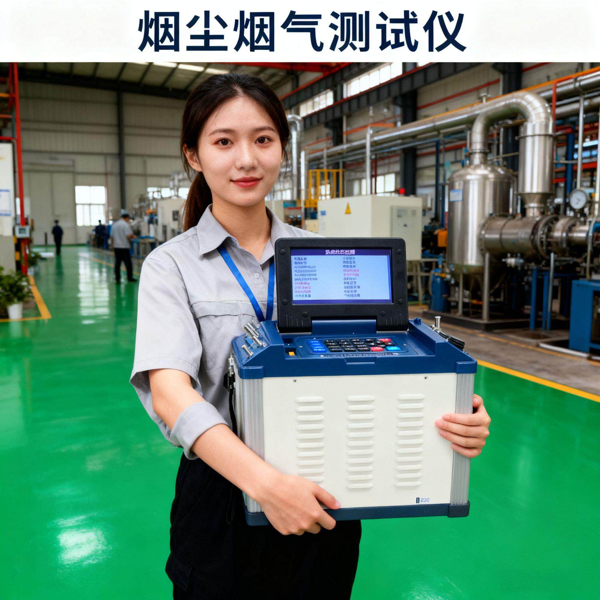 烟尘烟气测试仪烟道排气参数动静压烟温流速含湿量烟气流量检测