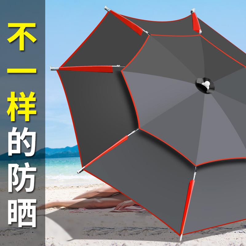 .钓鱼伞户外双层大钓伞2米2G170562米雨晒折叠台防钓伞防万向垂钓