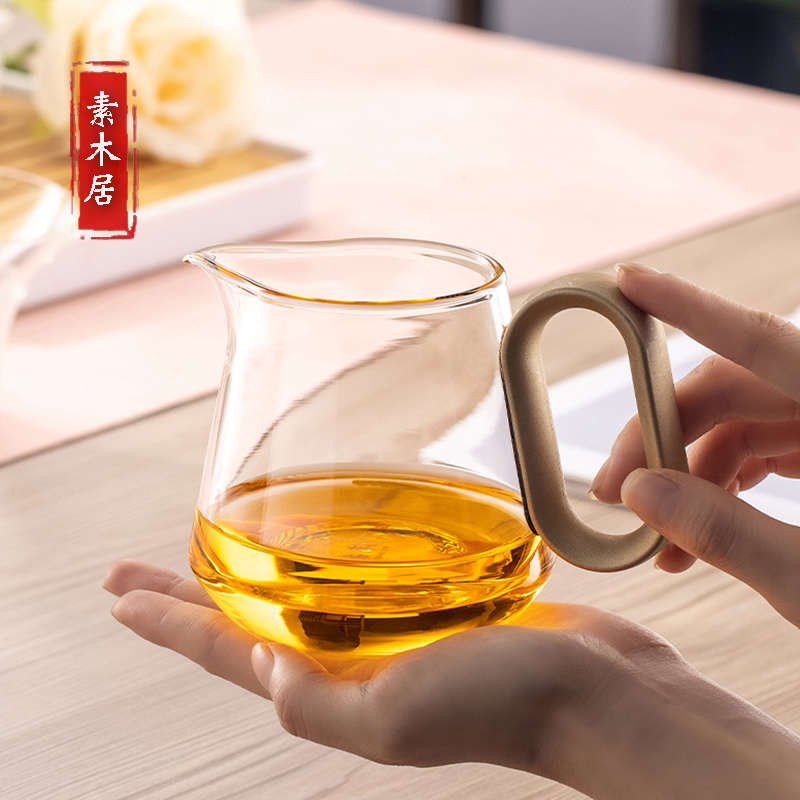 玻璃公道杯加厚耐热透明公杯高档功夫分茶器过滤茶漏套装茶具配件