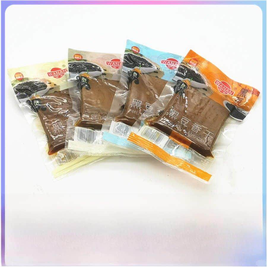 万安黑豆香干鸡汁味五香味牛肉味香辣味豆腐干豆制品零食17