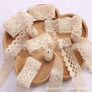 棉花边纯棉线镂空蕾丝花边辅料装 饰DIY服饰窗帘桌布沙发花边布料