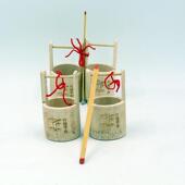 手工艺竹编水桶工艺品小水桶表演玩具竹制品幼儿园过家家玩具 包邮