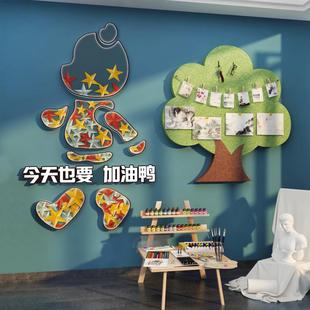 网红办公室墙面装饰贴画企业文化休闲息区高级感氛围布置励志标语