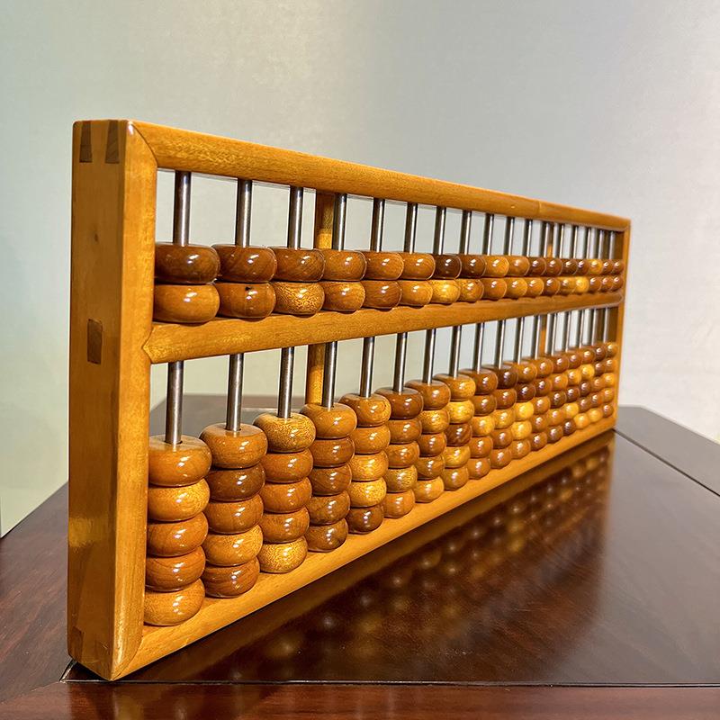 厂家金丝楠木算盘实木摆件实用美观手工工艺收藏送礼17/19规算盘