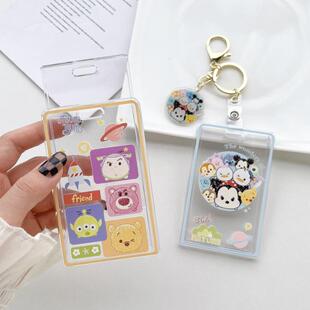 key Mouse Keychain School Bag Charm Toy Story Id Card Holder