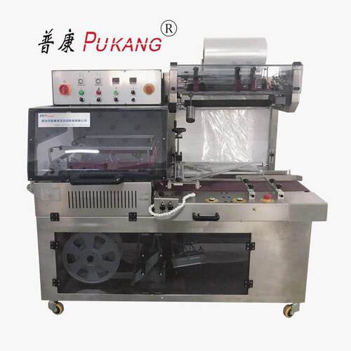 全自动不锈锈L型封切收缩包装机，30钢4不钢PQL-5545纸机盒包膜，