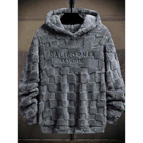 H 17737 Hooded Loose Fit Fleece Sweatshirt 连帽卫衣