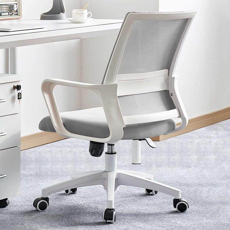 电脑椅护腰职员椅舒适久坐公司培训椅升降转椅办公椅子万向轮座椅