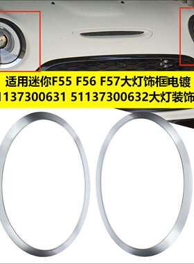 适用MINI迷你F55F56F57大灯饰框电镀51137300631原车款带卡扣