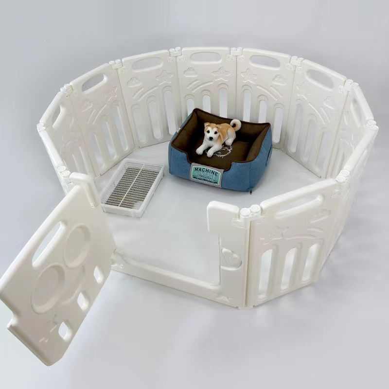 bib狗狗围栏可折叠家用室内自由拼接小型犬塑料狗围栏护栏狗笼子
