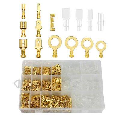 1000 Pcs Wire Connection Terminal Copper Nylon Insulated