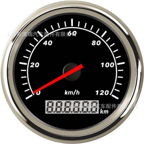 85mm螺纹安装改装车船通用速度表里程表120km/200km/h脉冲信号表