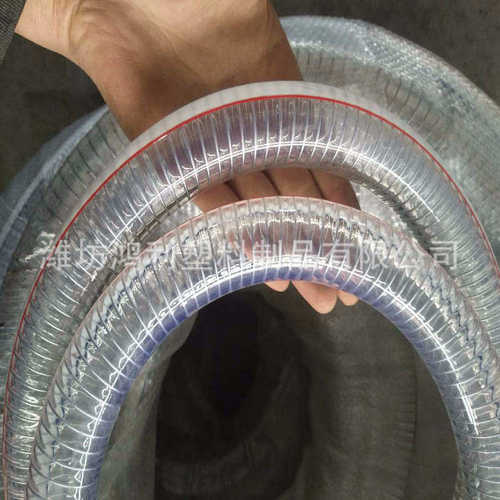 钢丝透明pvc销pvc2寸寸缠绕4水管钢丝软管寸1厂增强pvc软管等3寸