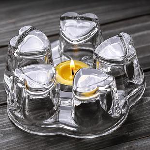 保温底座蜡烛可烧水加热器玻璃花果茶壶家用户外煮茶温茶功夫茶具