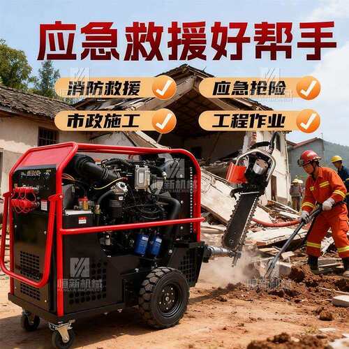 液压动力站混凝土破拆工具组现货液压动力站破碎镐圆盘锯金刚石马