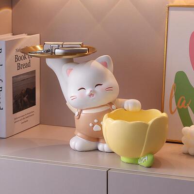 新款创意兜居熊玄关匙钥收纳家居室内摆件桌面家装MM9089-3饰兜品