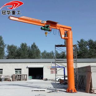 厂家生产移动式旋转悬臂吊电动单臂吊1-10吨定柱式小型旋臂吊