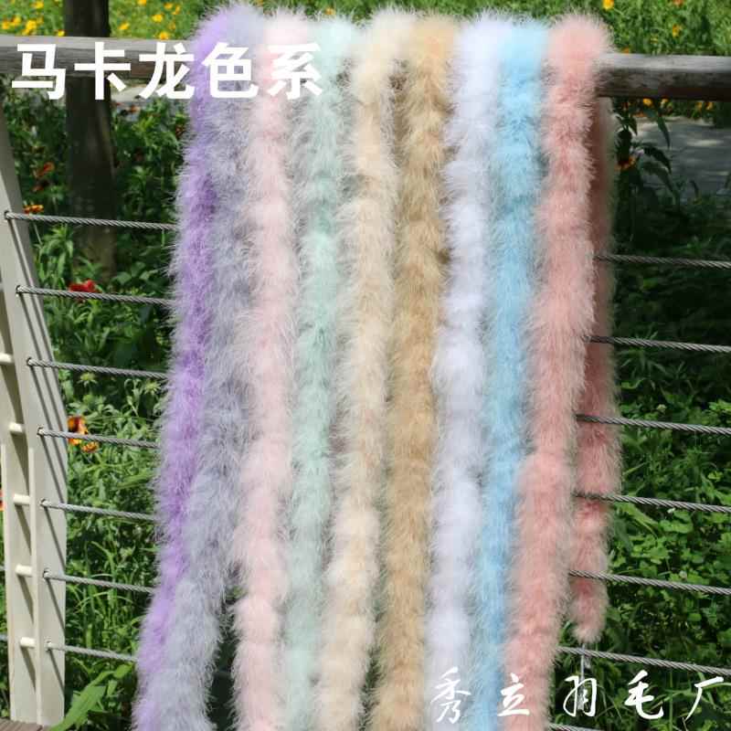 新款直销火鸡羽毛条彩色毛条服装辅料饰品配件工艺品装饰手工材料