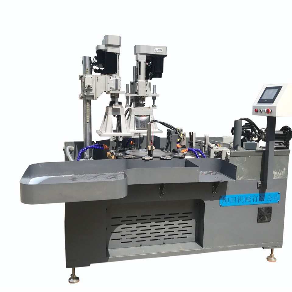 转盘式钻孔攻牙机 圆盘式多工位多轴多方向全自动钻孔攻丝攻牙机