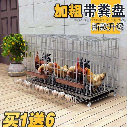 笼鸡笼子特大号鸡笼鸭塘鑫折叠养铁丝网大号养殖鸡舍家用自动清粪