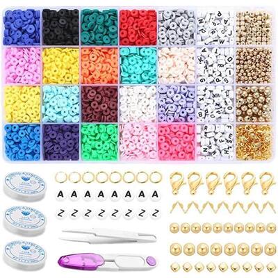 Clay Beads Set Bracelet Necklce Making Bead Letter DIY Kits