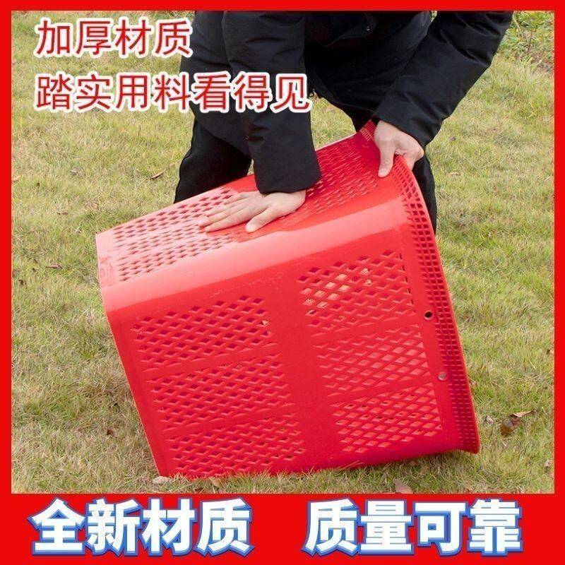 新彷竹编塑料背篓黄色镂空背篓家用户外胶背篓结实耐用牛娃背篼多