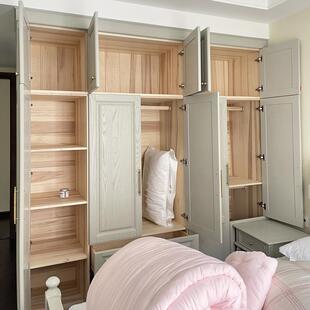 全屋JXD定制衣柜红纯橡式木原木全实木美精装房整体衣间工厂定帽