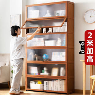 书架落地置物架书柜子家用儿童客厅简易卧室靠墙杂物柜实木展示柜