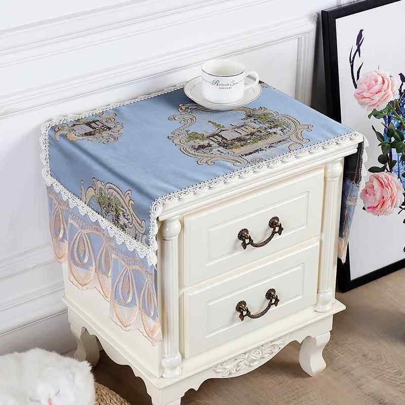 欧式田园防油防尘微波炉罩床头柜盖布冰箱洗衣机罩万能盖巾多用桌,居家布艺,万能盖巾,淘宝优惠券,粉丝福利购,淘宝优惠卷