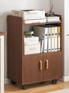 C107动文件柜木质办公室小柜子储物柜客厅移收柜墙卧室矮柜靠纳桌