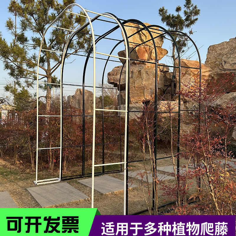 铁艺拱门爬藤架花园月季蔷薇花架葡萄架丝瓜铁线莲户外庭院花安