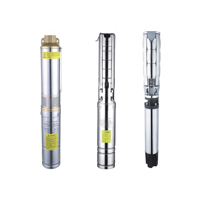 太阳能系统深井吸水泵7.5kw水泵DC/AC交直两用太阳能光伏潜水泵