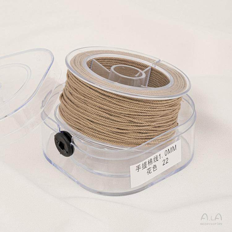 手搓棉线藏式文玩线绳五色线彩绳流苏绳子diy手工串珠编织棉线材