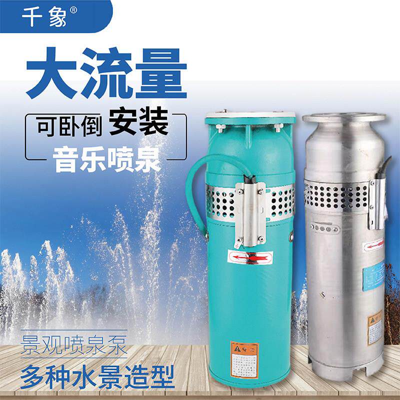 QSP不锈钢潜水喷泉泵QSP65-10-3喷泉专用泵景观变频泵喷泉水泵