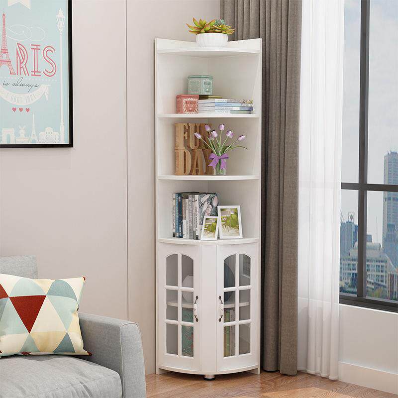 简约现代客厅墙角柜三角置物架卫生间转角柜储物柜拐角边角柜