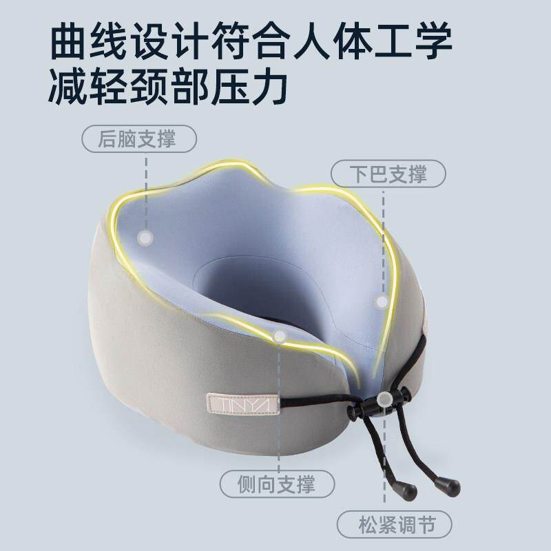 ZT10忆棉U型枕旅行飞机高铁差护颈枕便携挂包出颈椎记靠可枕