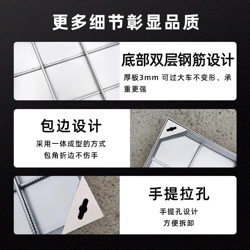 厂家30不锈井钢隐形盖工下沉式609加厚装饰井加盖不锈钢井盖窨井4