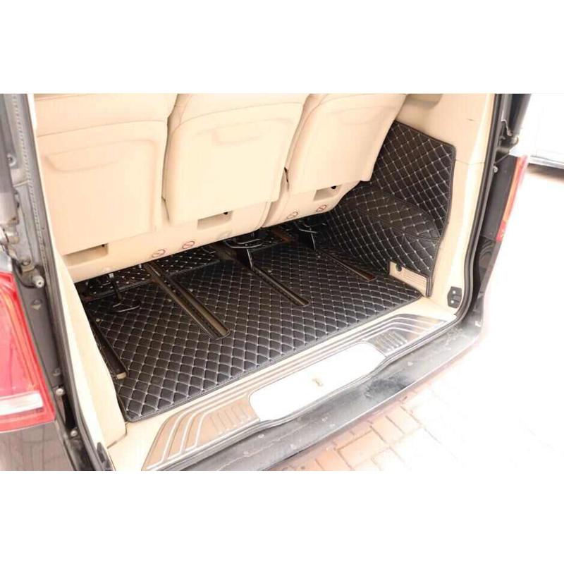 适用于奔驰V260L脚垫港版v250d地毯新威霆vito V级七座商务车改装